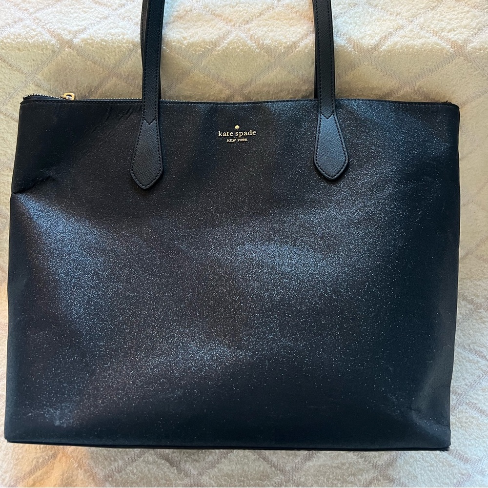 Kate Spade Sparkle Tote Bag - BLACK